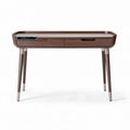 Wooden writing desk with drawer and electronic ports 120 x 60 x 75cm